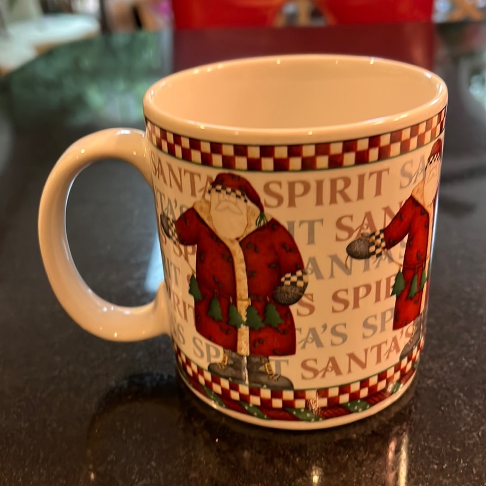 Debbie Mumm Santa's Spirit Coffee Mug - Sakura Stoneware